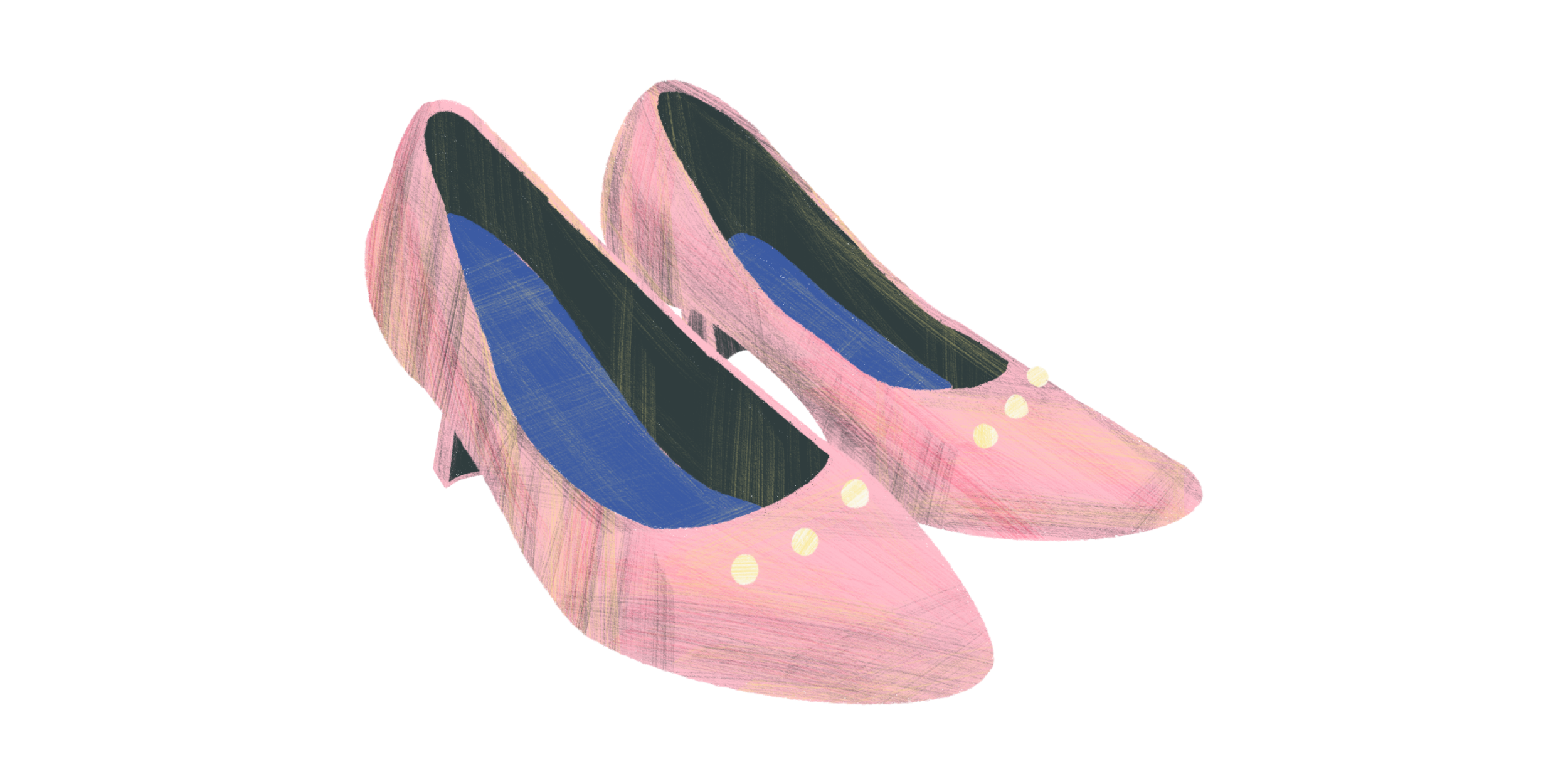 A pair of pink high heels illustration