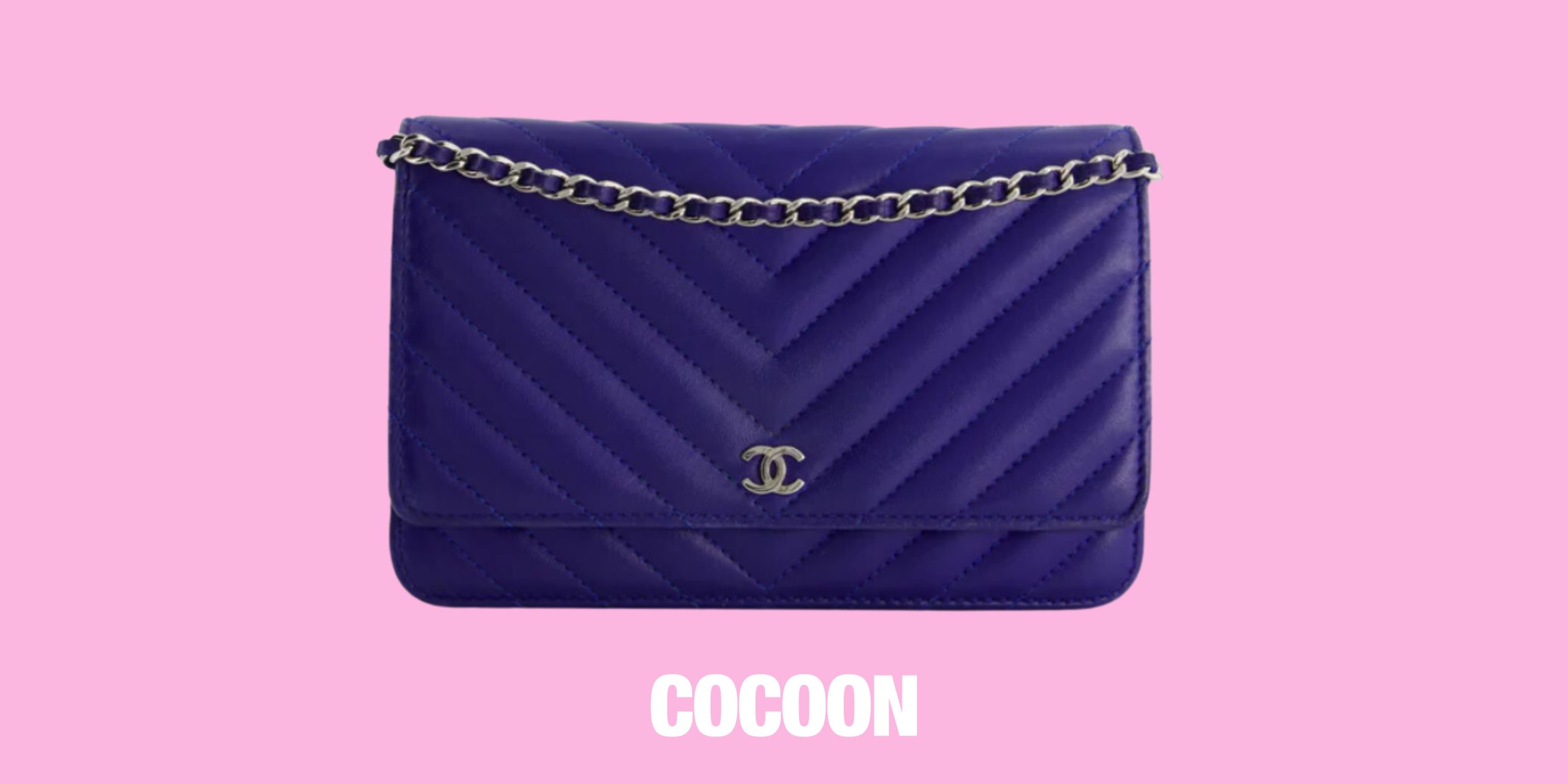 Cocoon Club Chanel bag in dark blue available for rent