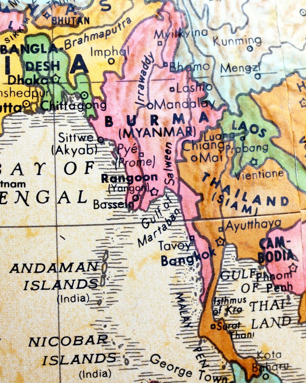 Map of Myanmar