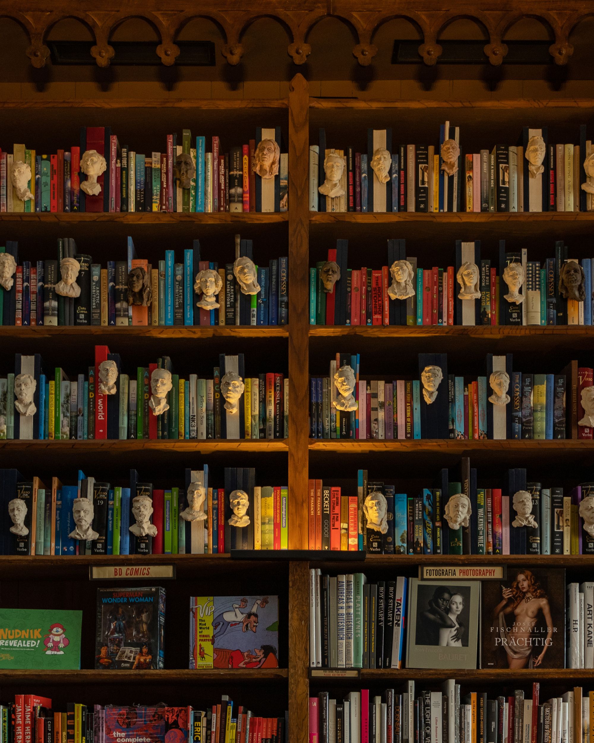 Booksellers Row in London inside of a bookstore