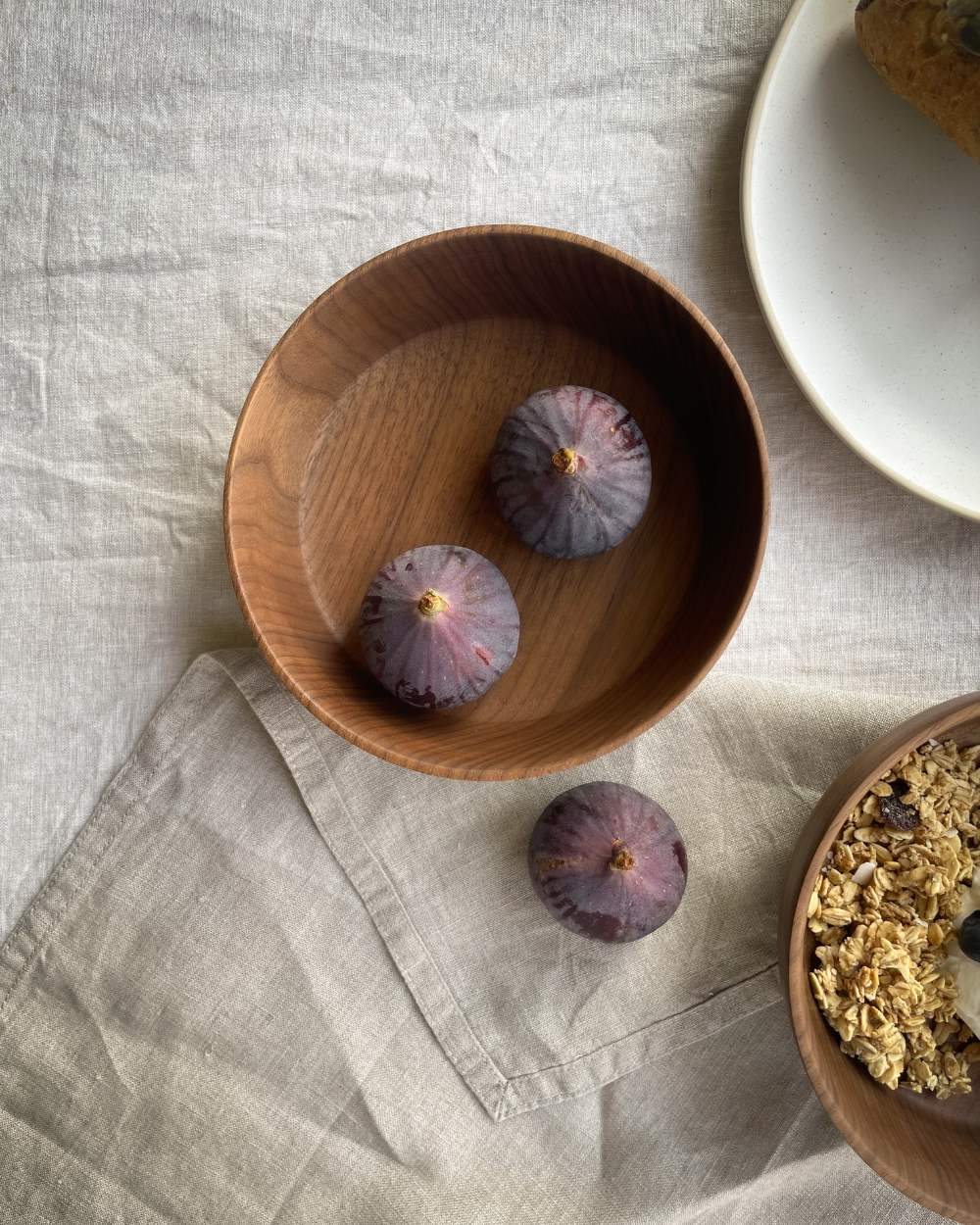 Artisanal Walnut Wood Breakfast Bowl from Wild in the Wold's Unique Homewares Collection