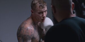 Still from the film, Fighters starring Matt Edwards.