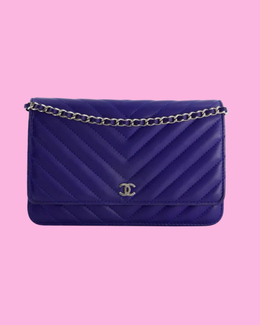 Dark Blue Chanel Clutch Bag from Cocoon Club