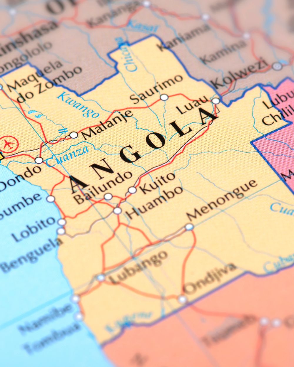 Map of Angola