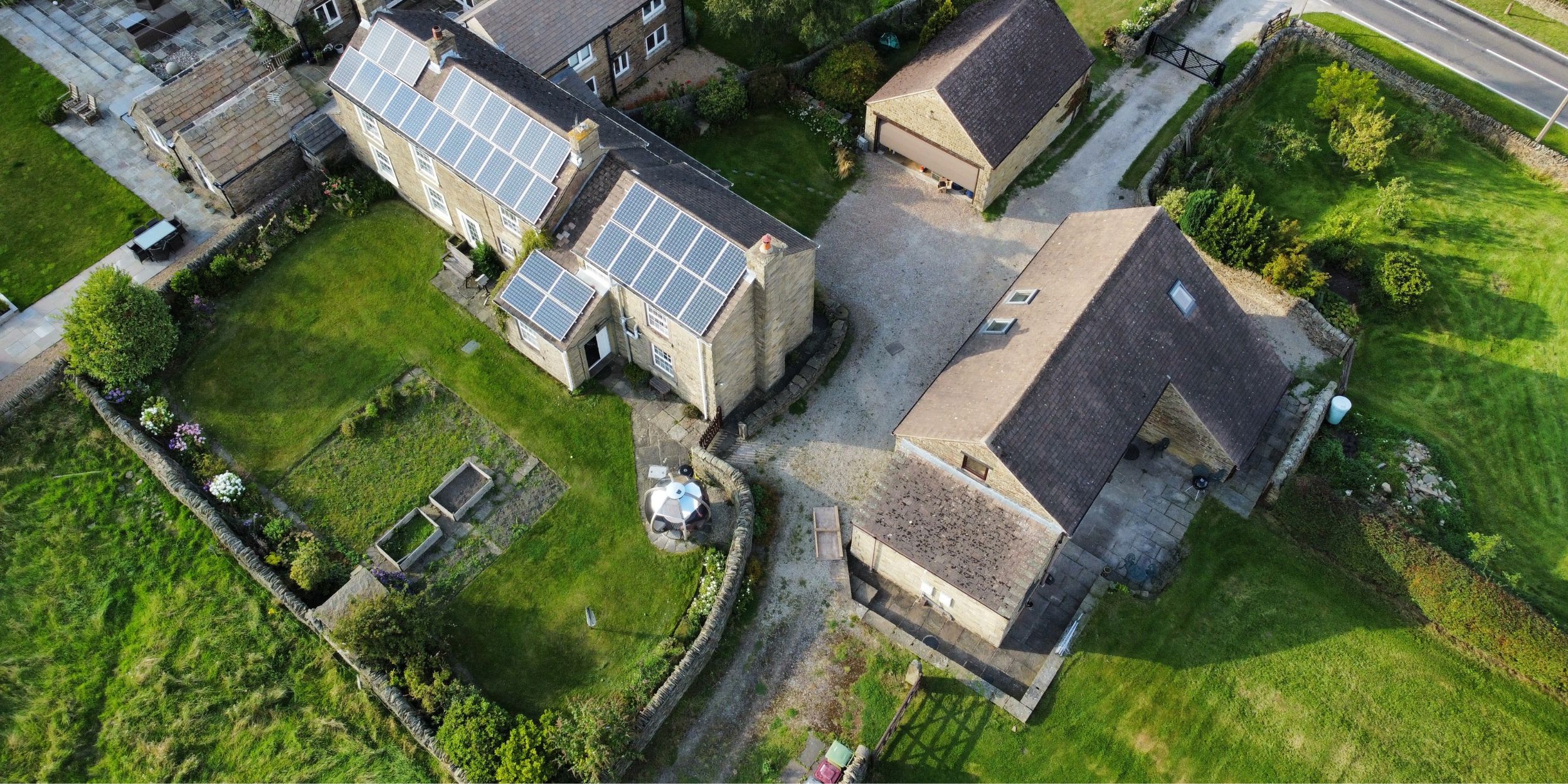 Aerial View of Cow Close Farm by Wild & Other