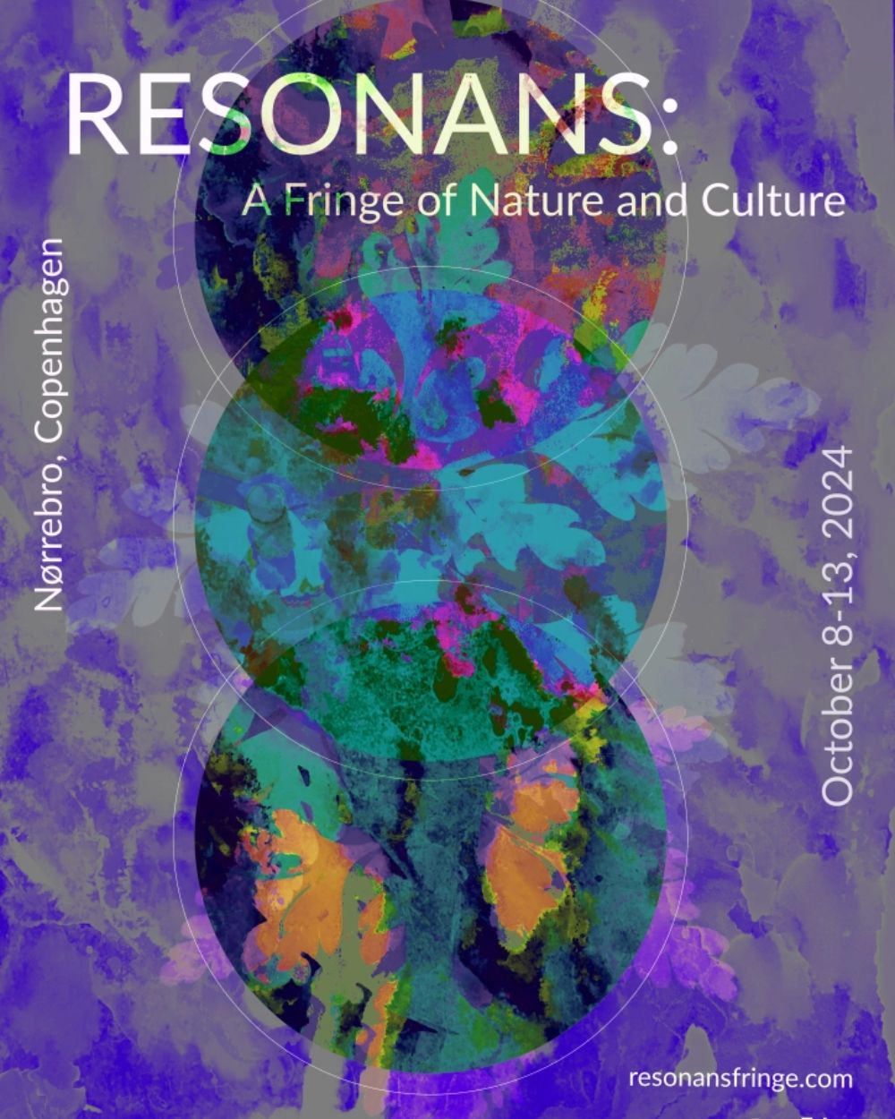 Resonans Film Festival poster in purple
