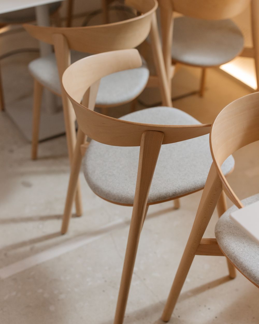 Wooden chairs