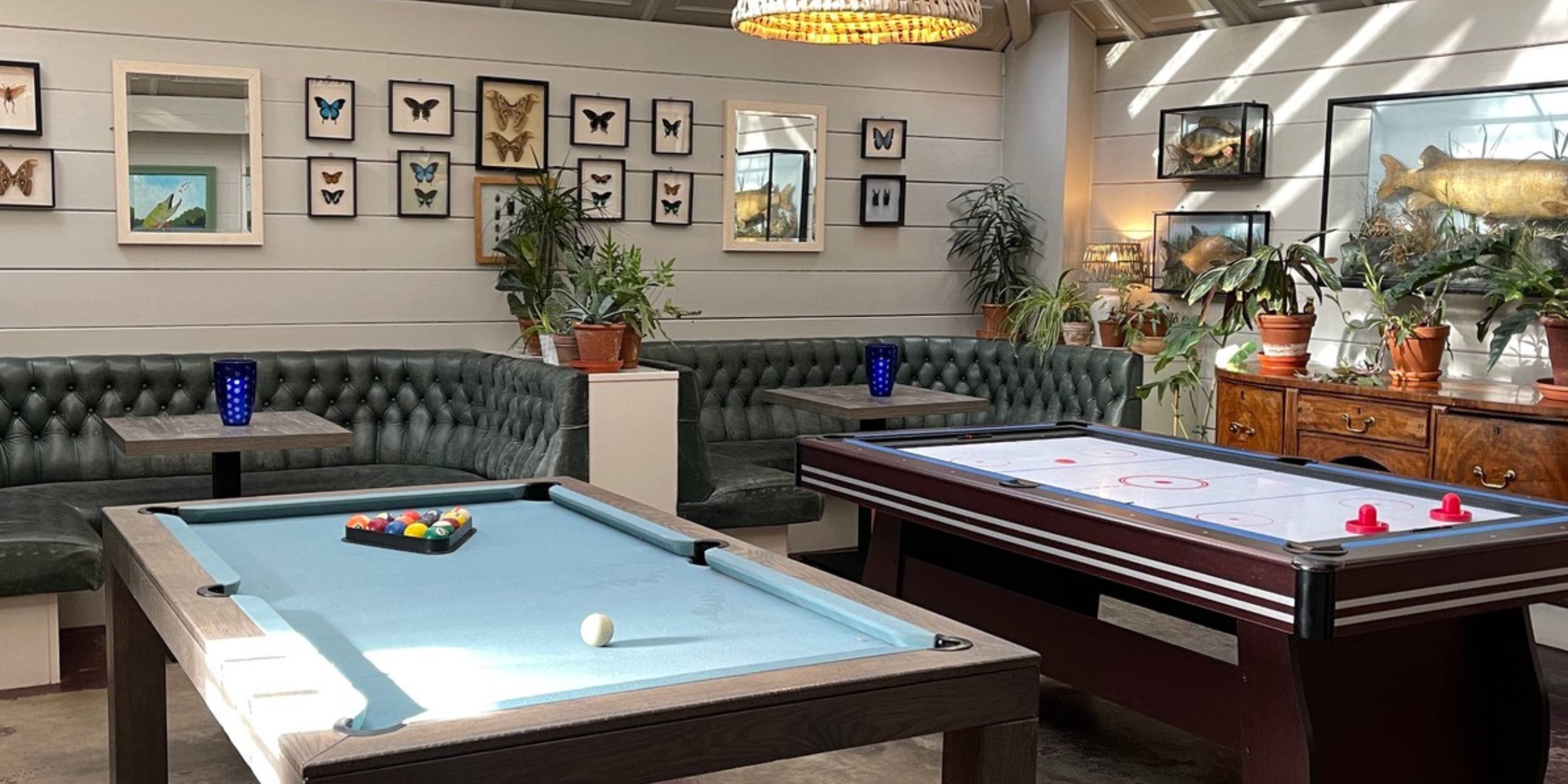 Indoor activities at Fritton Lake - pool tables