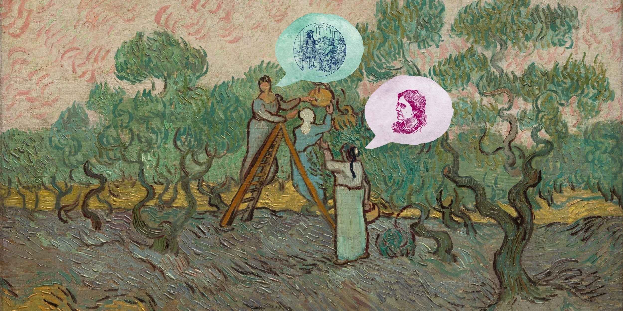 Women Picking Olives Vincent van Gogh Dutch 1889 discussing Unstainability - Image courtesy of The MET Museum-2