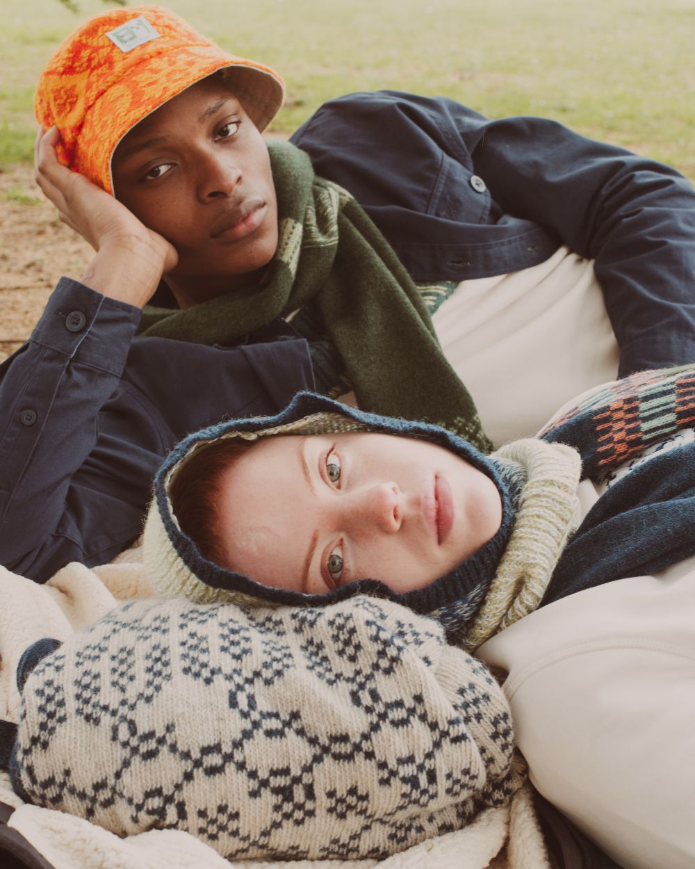 Models wearing Elin Manon Knitwear