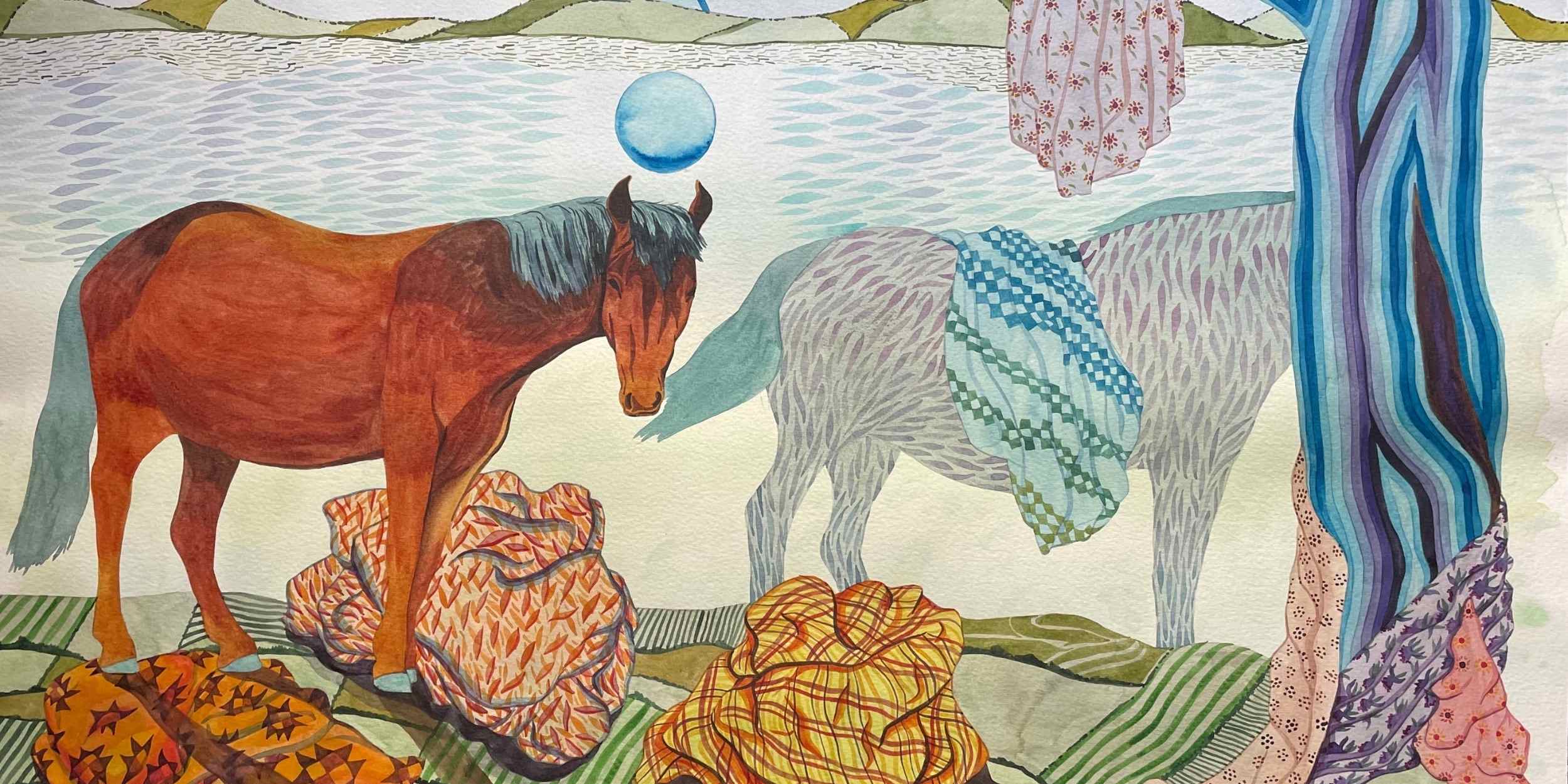 Haunt, 42 x 59.4 cm, Watercolour on 300gsm paper by Chisara Vidale