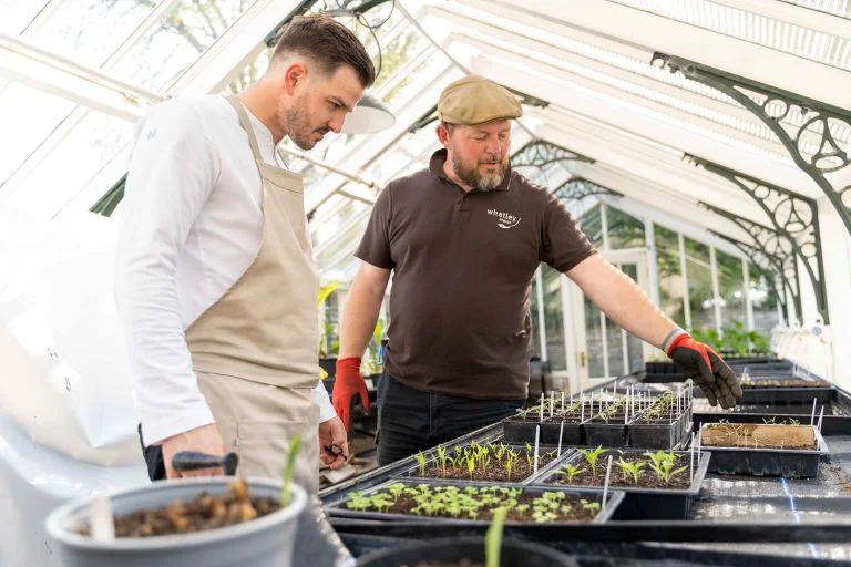 Whatley Manor Gardeners in the Victorian Greenhouses