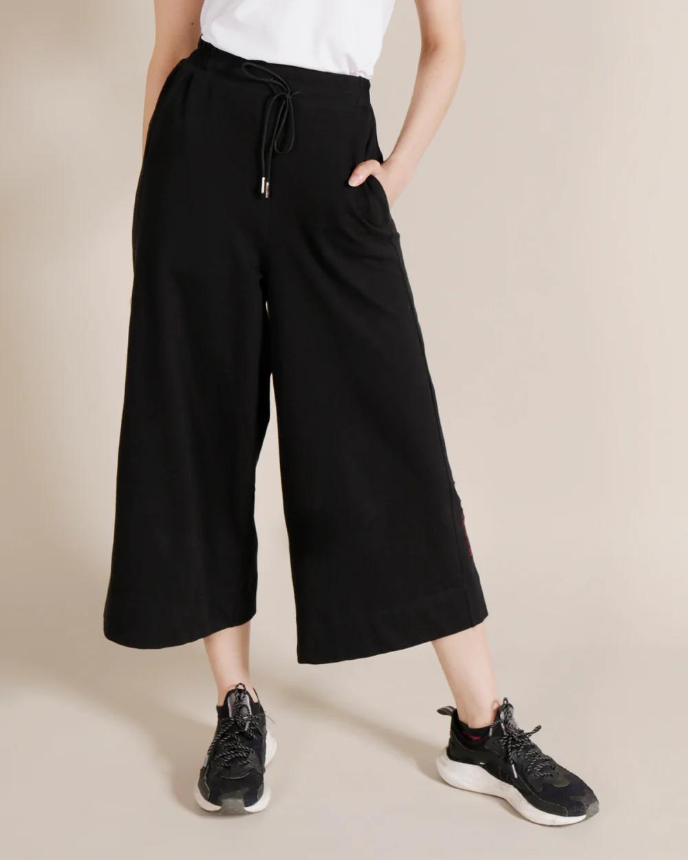 Zoe Everyday Sustainable Culottes - Black