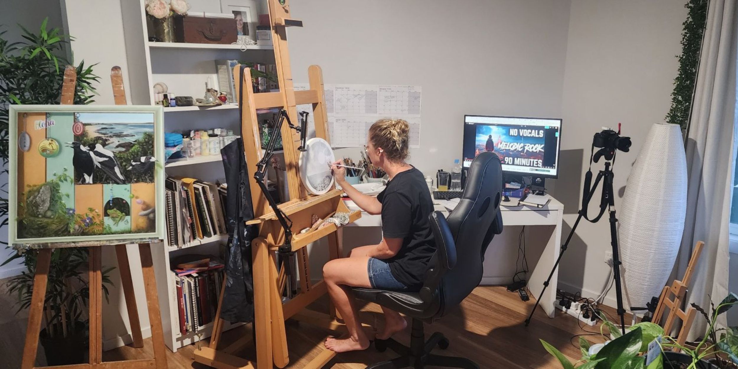 Holly Hartwell in the Studio