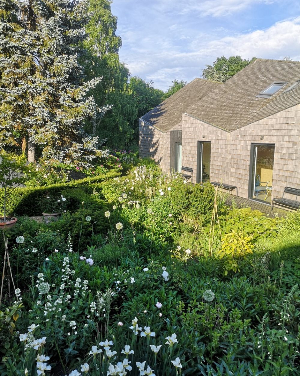 Five Acre Barn View from the garden on a Sunny Day