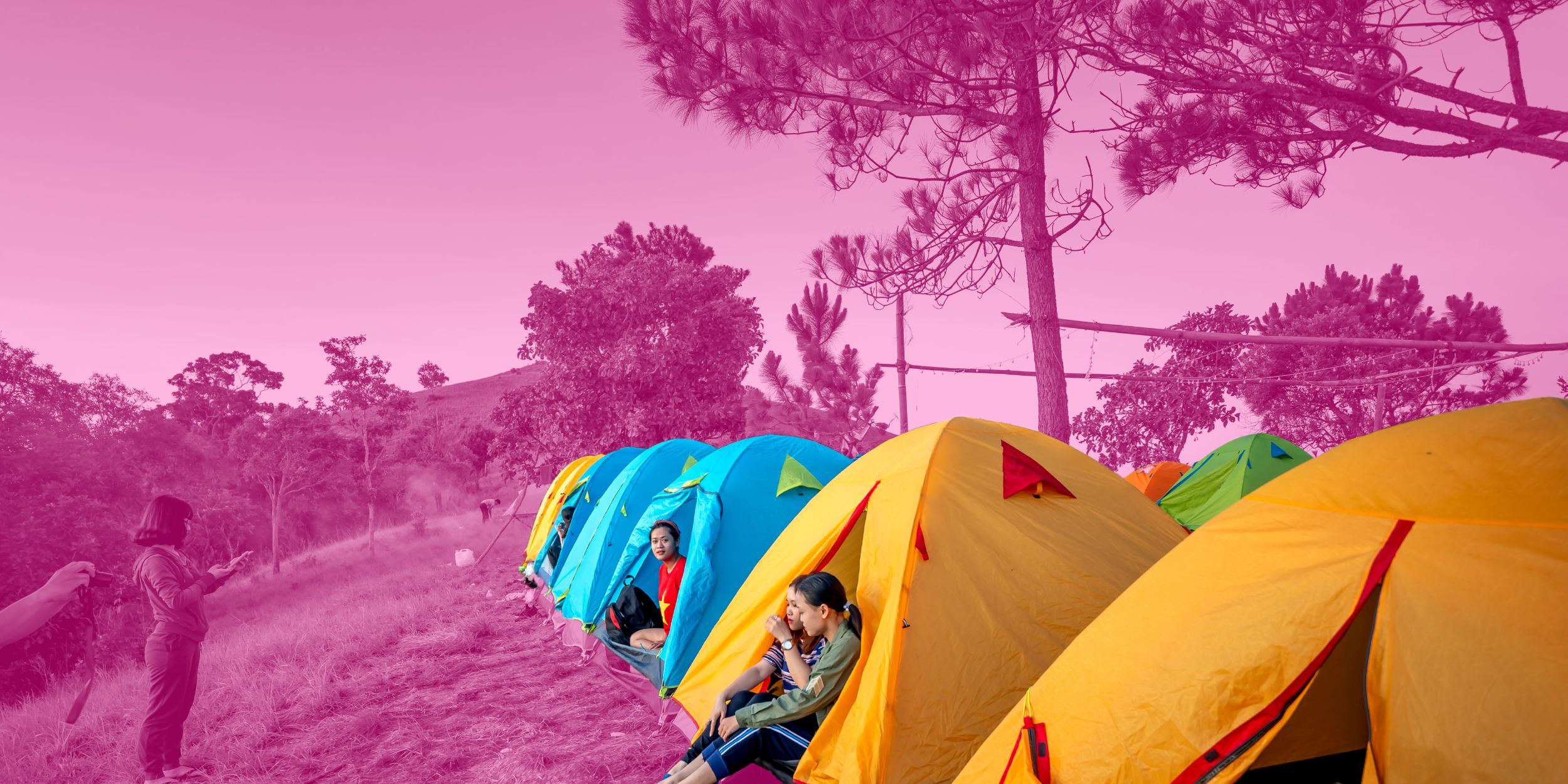 Outdoor wear tents using TPU