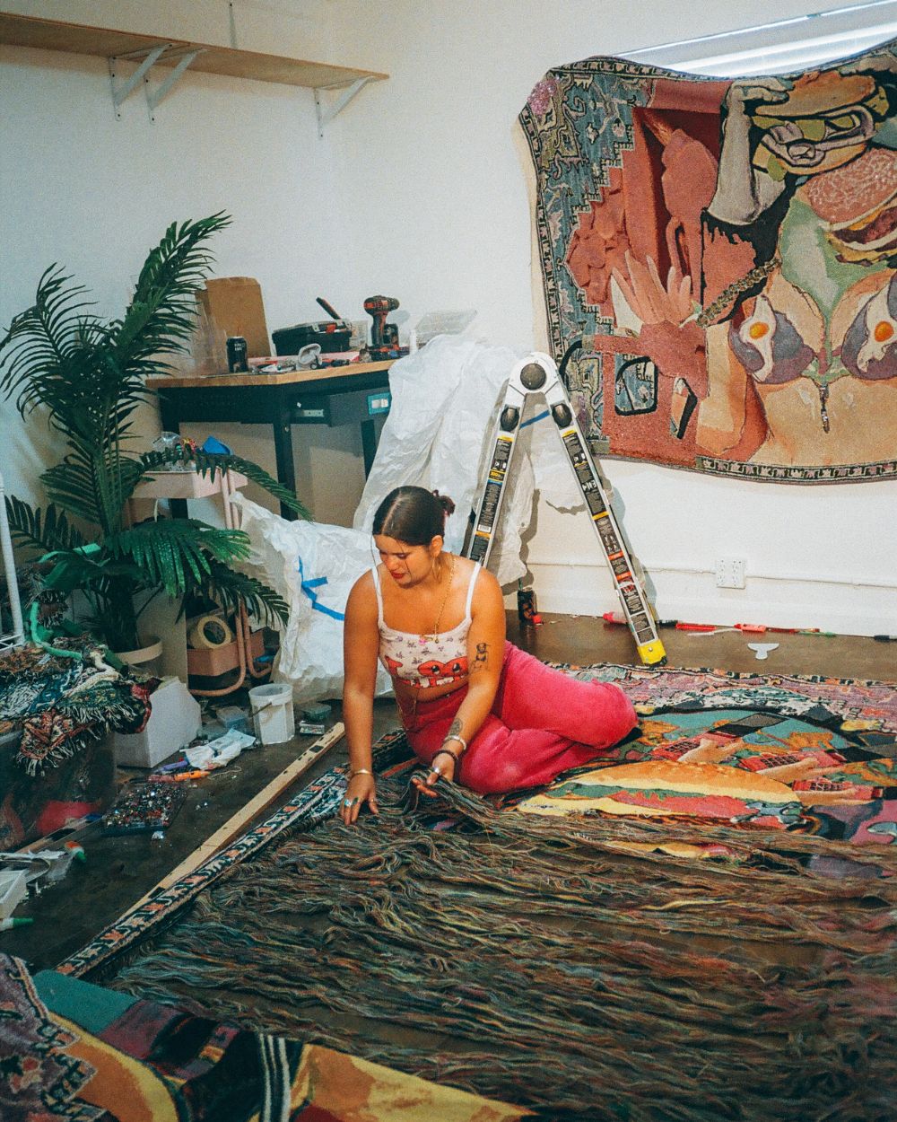 Vita Kari Portrait Working On Their Art Works