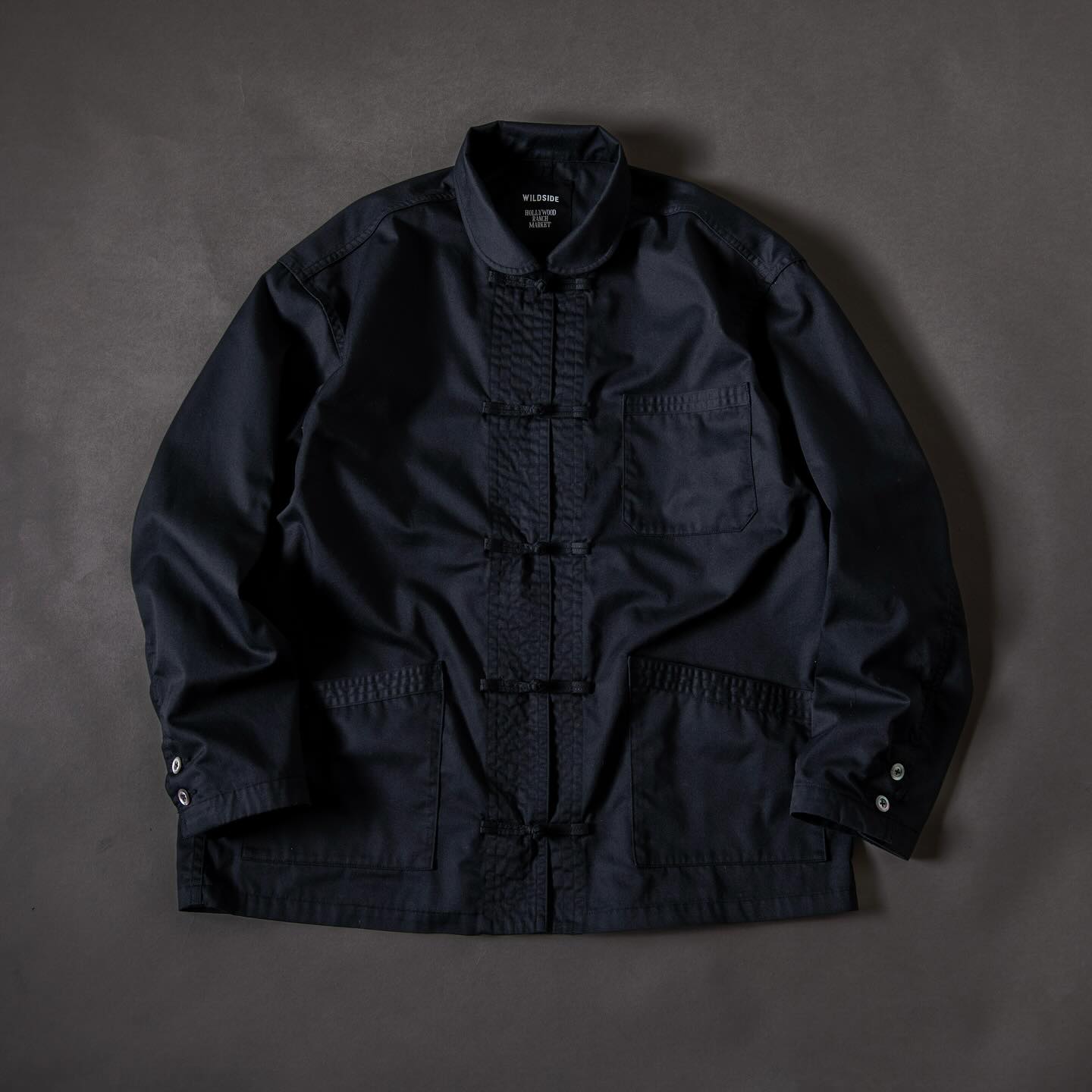 Hollywood Ranch Market x Wildside by Yohji Yamamoto Stretch French China Jacket.