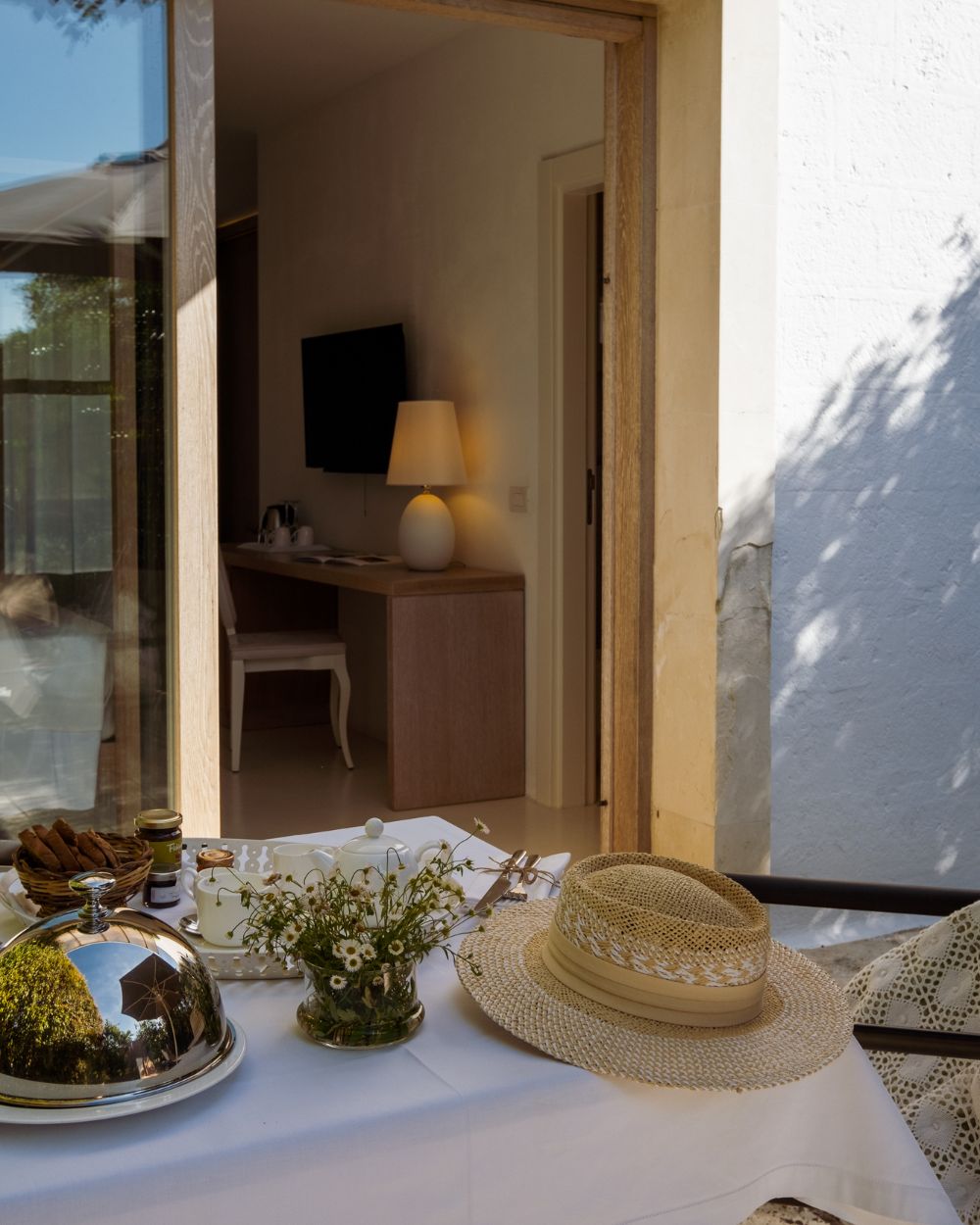 Outside Terrace at Furnirussi Tenuta