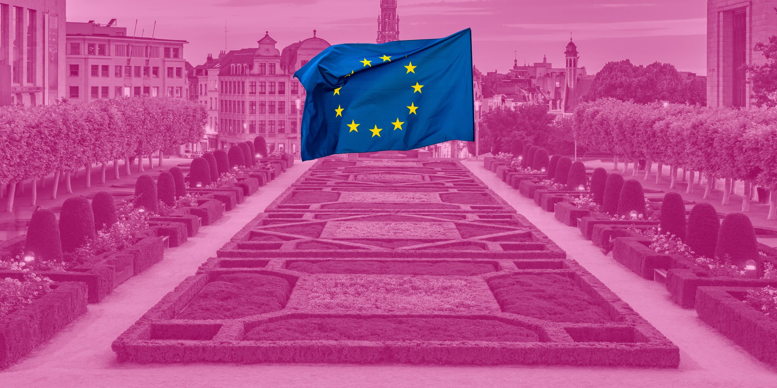 EU Commission Regulations - Brussels and an EU Flag