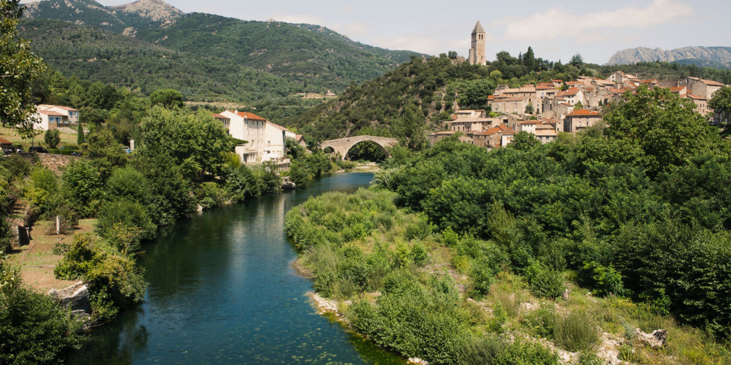 L’École d’Olargues river view