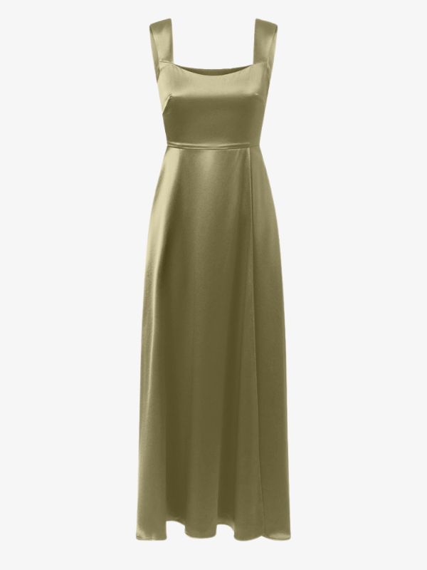 Cezanne Triacetate BRIDESMAID Dress In olive From Project Cece