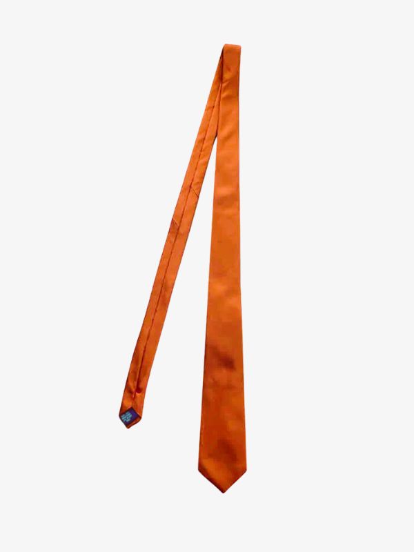 Crossbow London Mulberry Silk Burnt Orange Tie