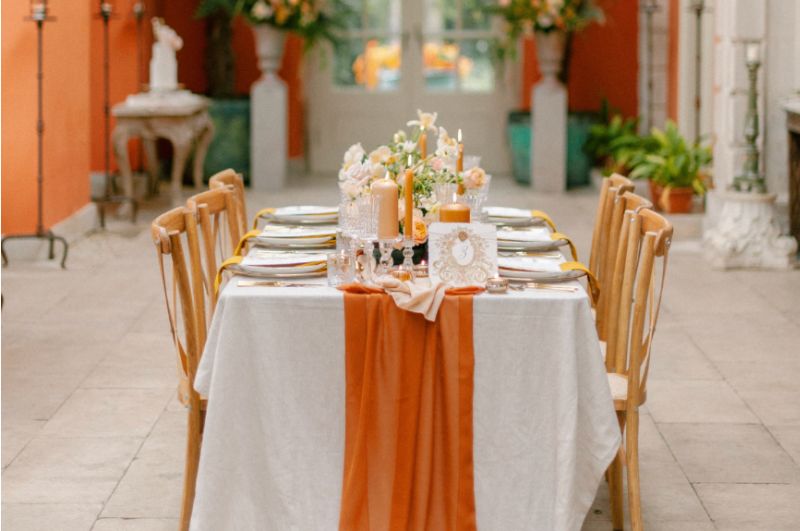 Euridge Manor Orangery & Cloister Wedding Table Bridal UK Edition