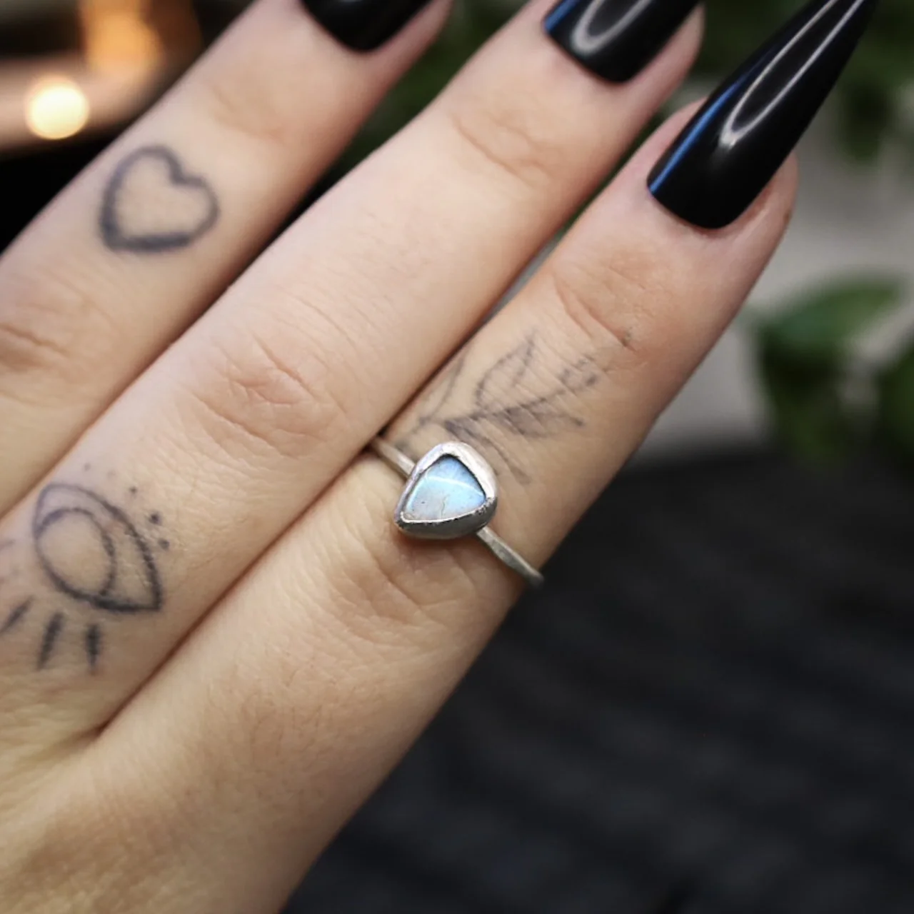 Storms & Saint Labradorite Ring, Made With Silver and Labradorite.