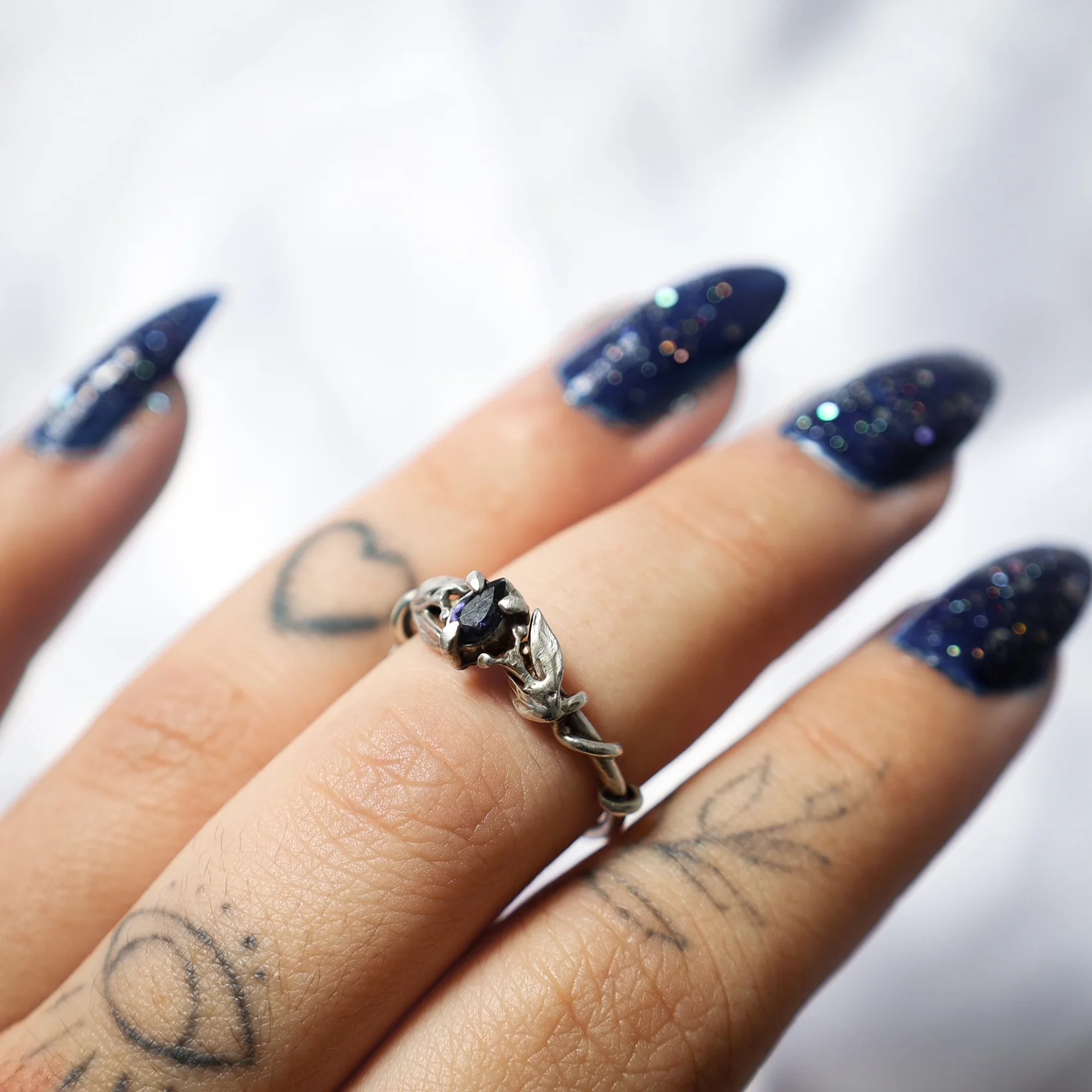 Storms & Saint The Night Court Ring Made With Silver And Iolite