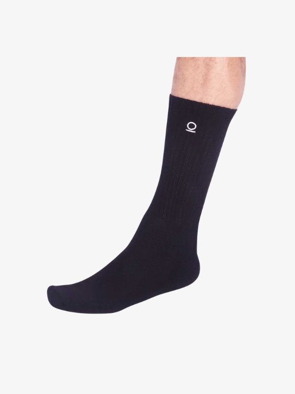 Bridal UK Groom Thought Rafael Organic Cotton Sport Socks In Black