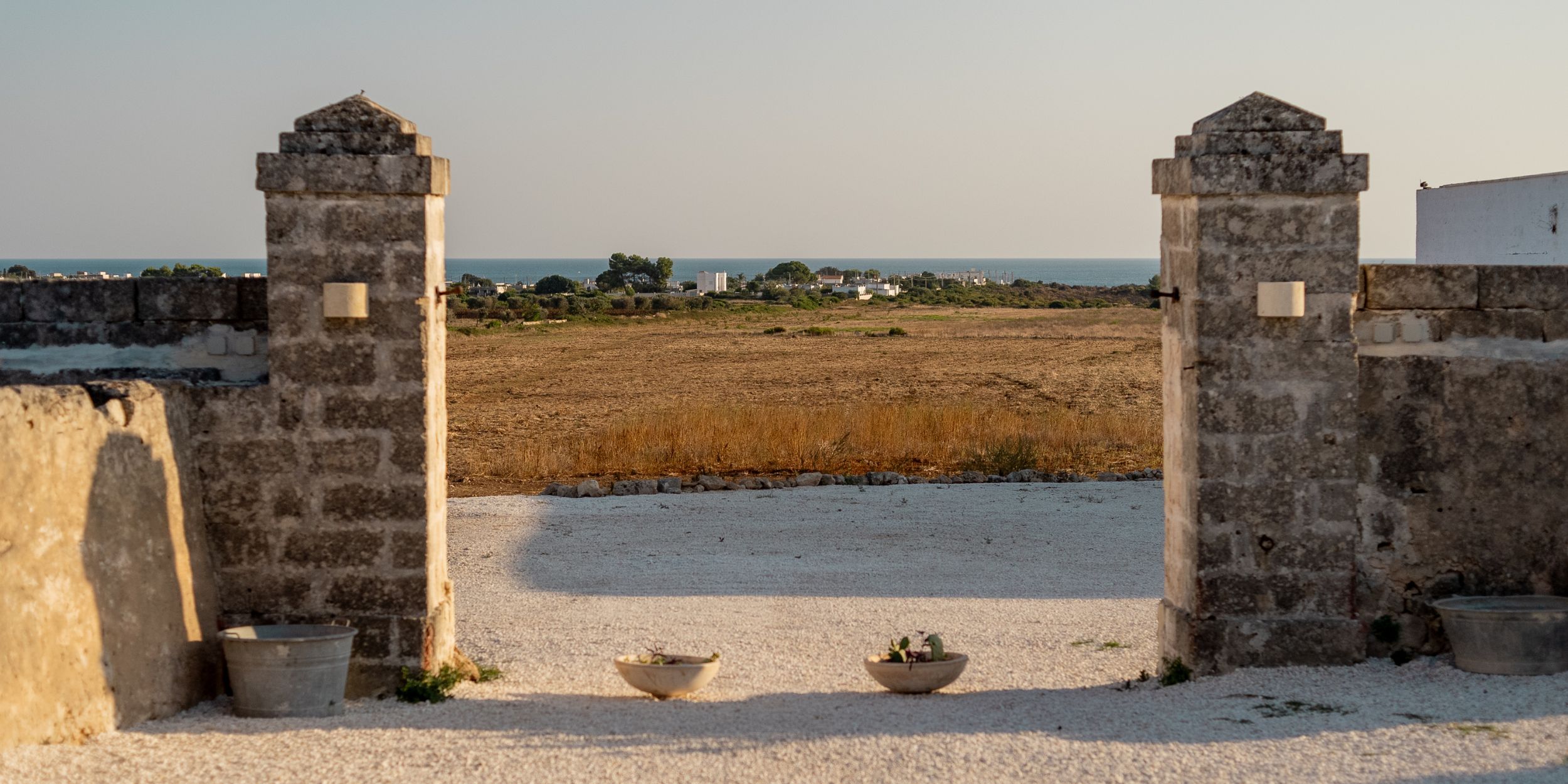 Masseria Specula Front Entrance & Ocean View