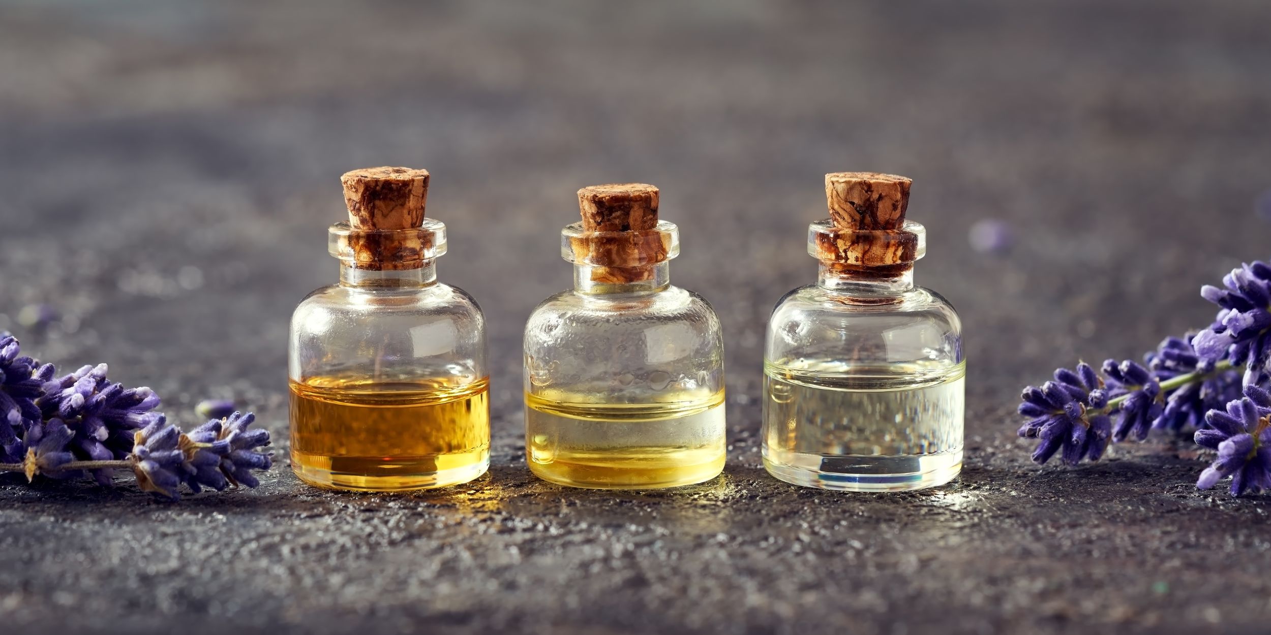 Lavender oil Perfume bottles