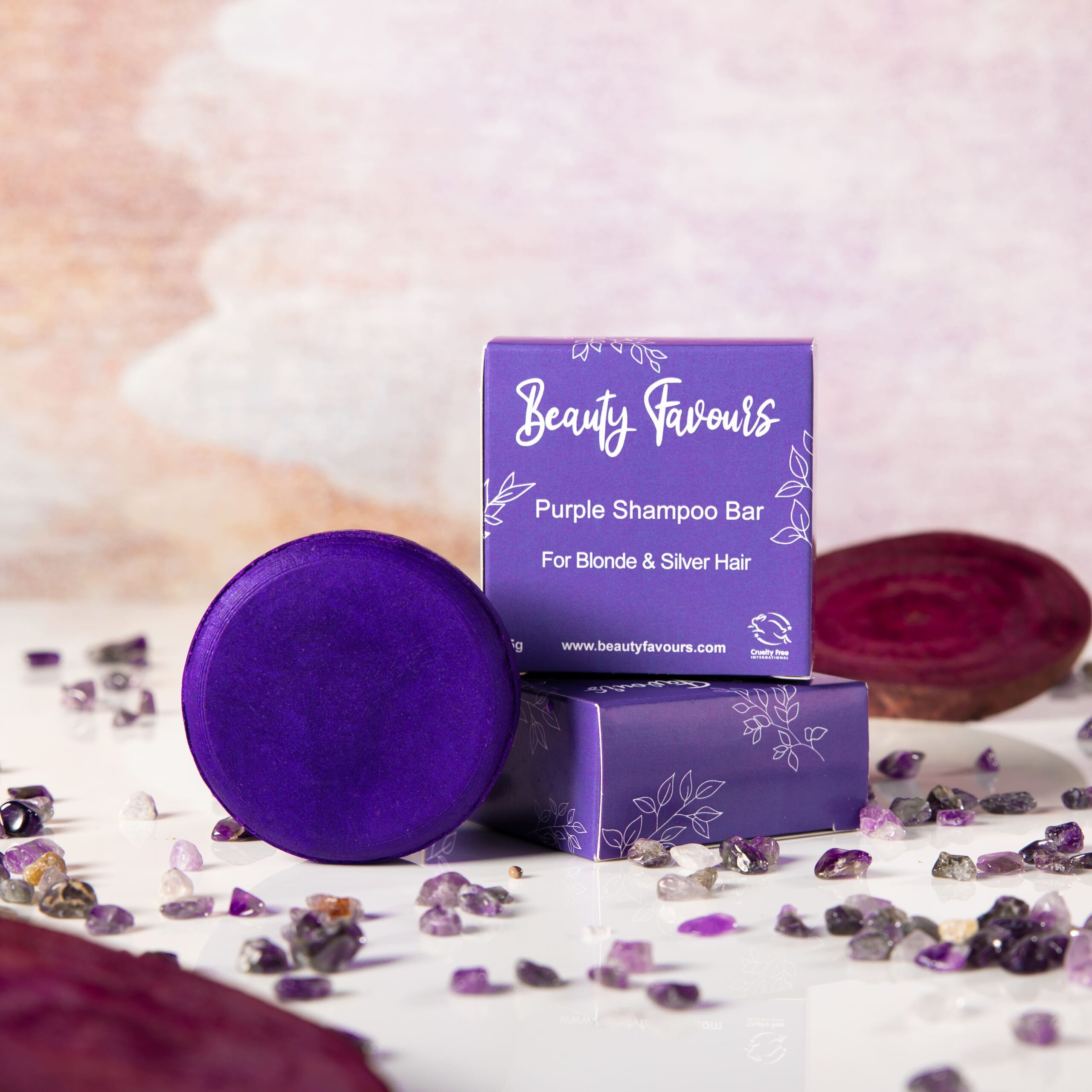 Beauty Favours Purple Shampoo Bar for Blonde and Silver Hair