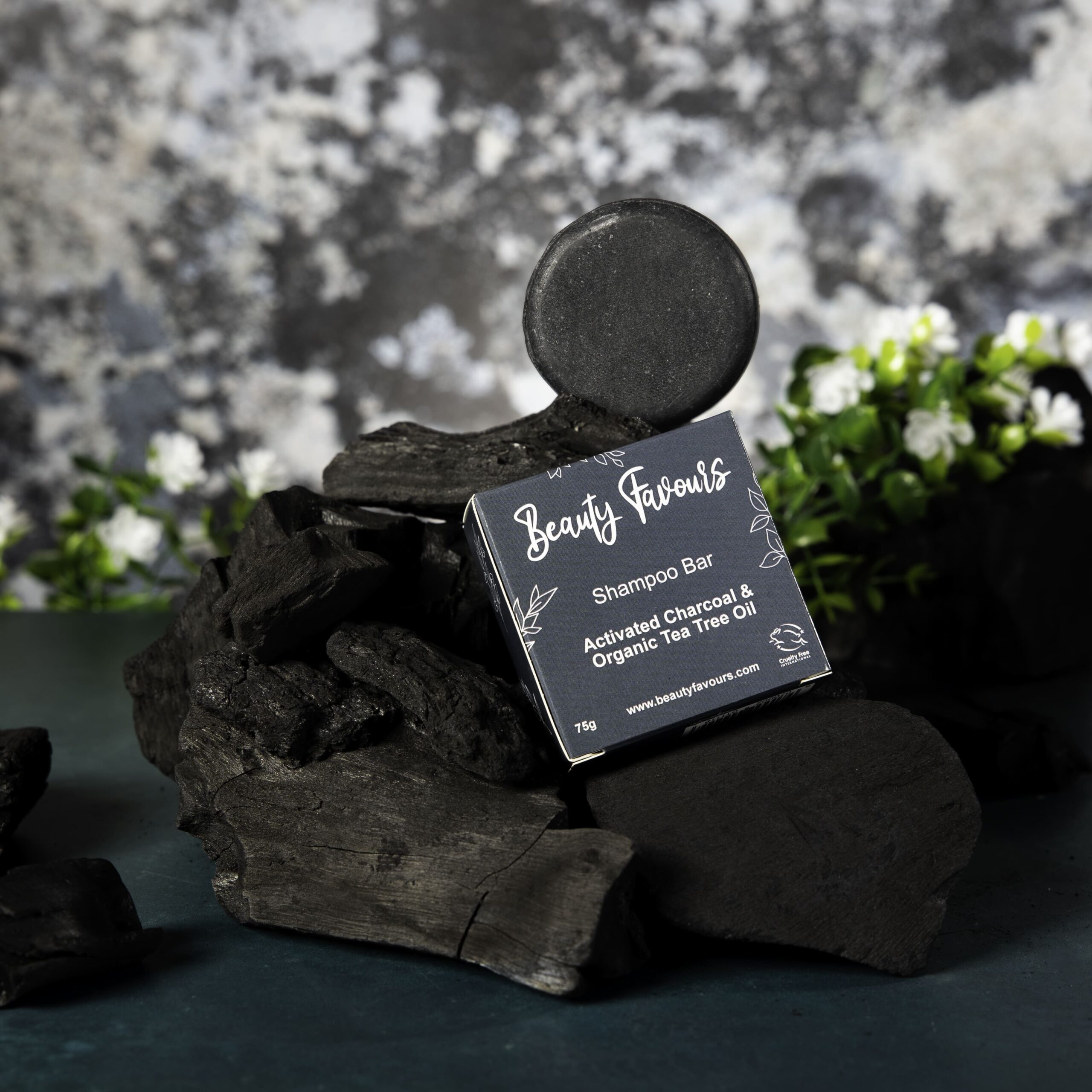 Beauty Favours Activated Charcoal and Tea Tree Oil Shampoo Bar
