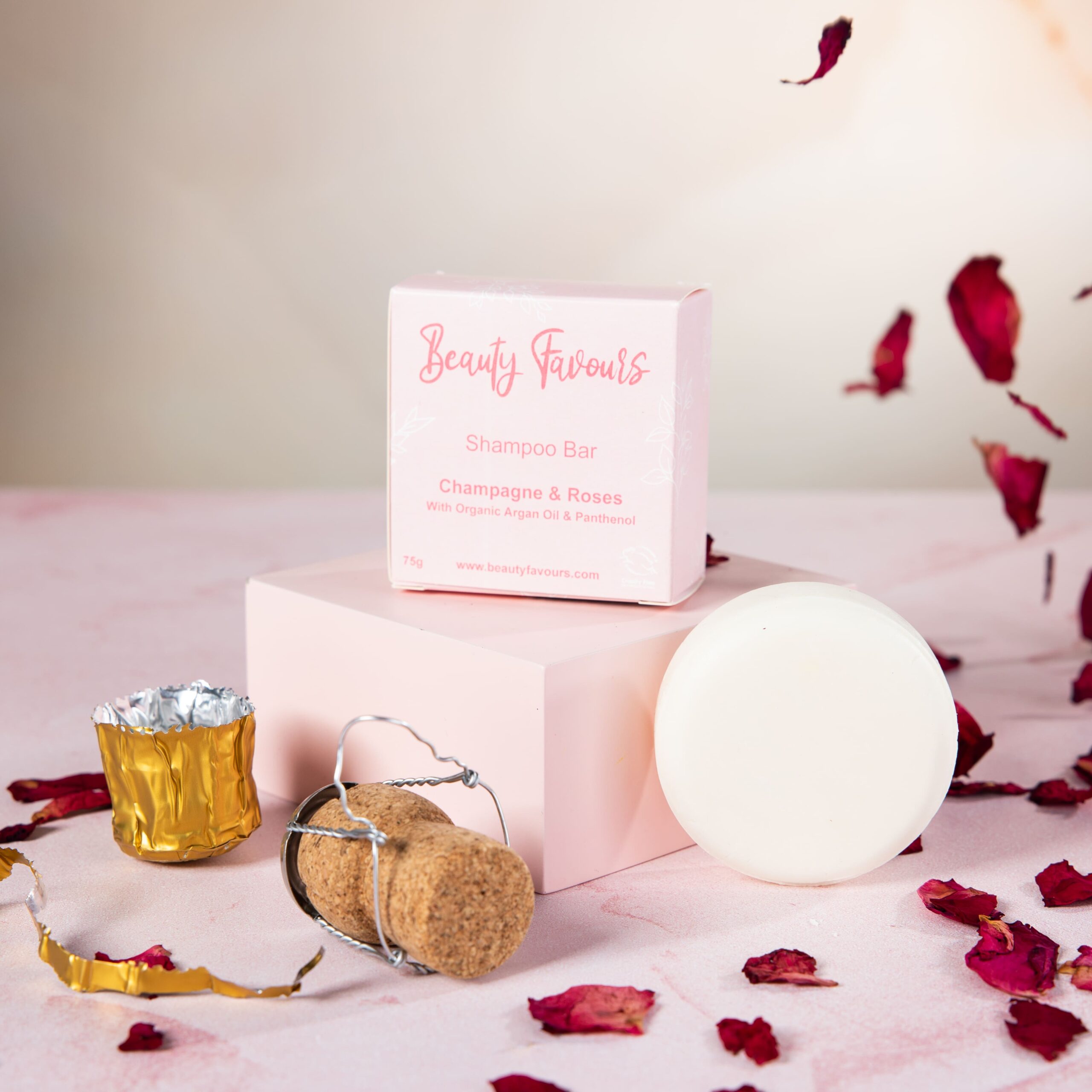 Beauty Favours Champagne and Roses Shampoo Bar