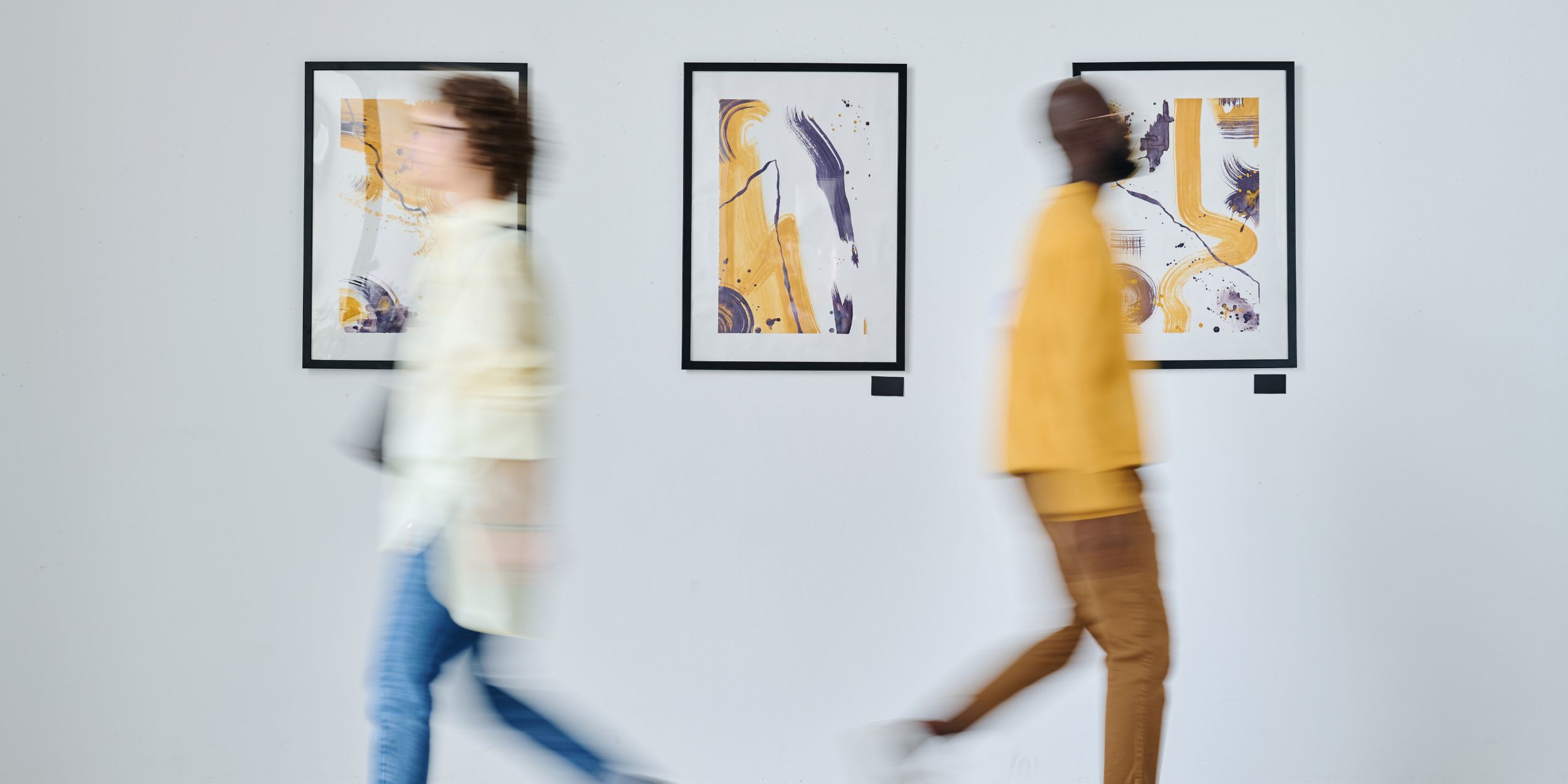 art collecting in a gallery