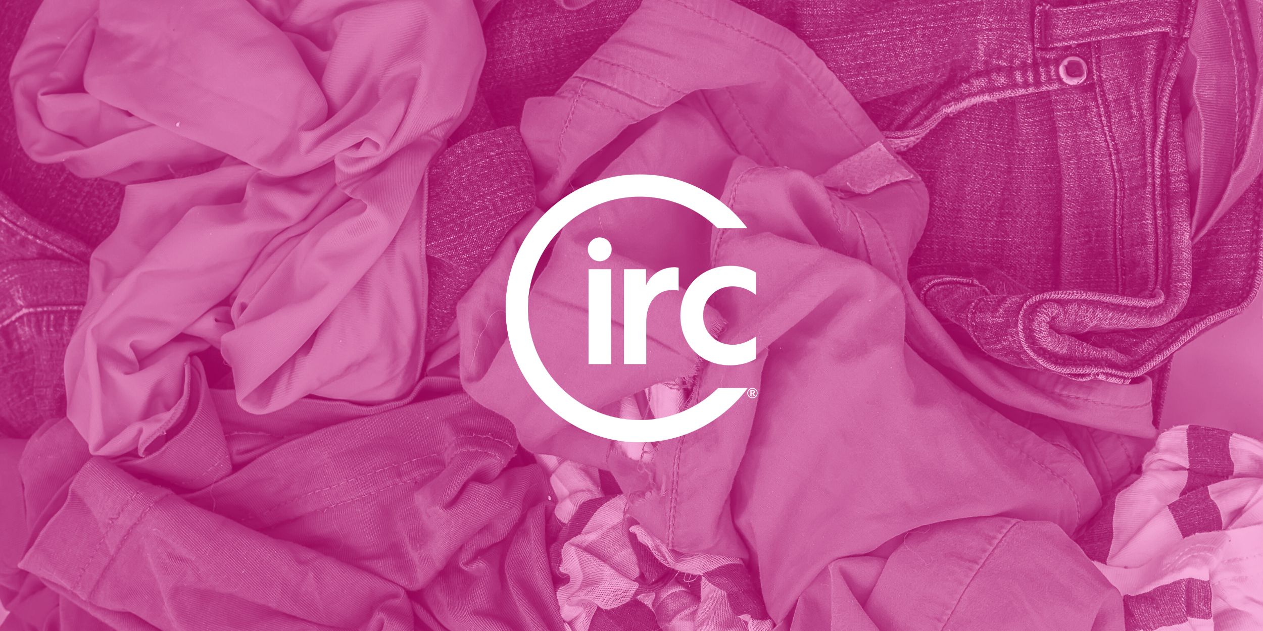 Circ banner of recycled clothing