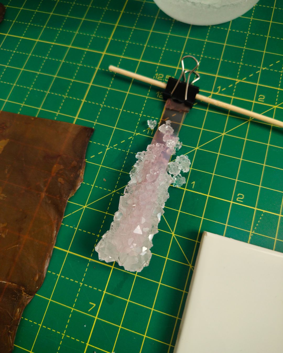 Ritul Rai Process 5 - Trying crystallisation on Bioplastic.
