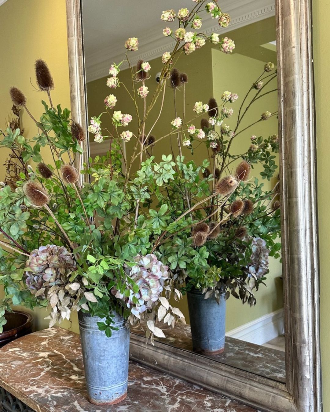 Thyme Farm Stay UK Room Interior Flower Display