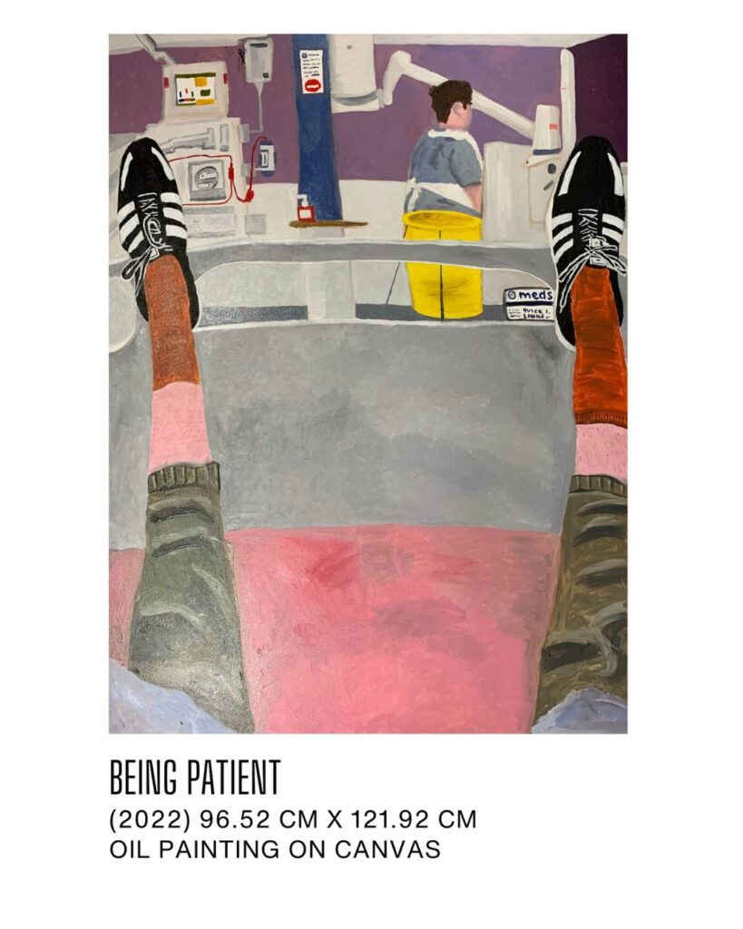 Being Patient, oil on canvas painting by Steven Light.