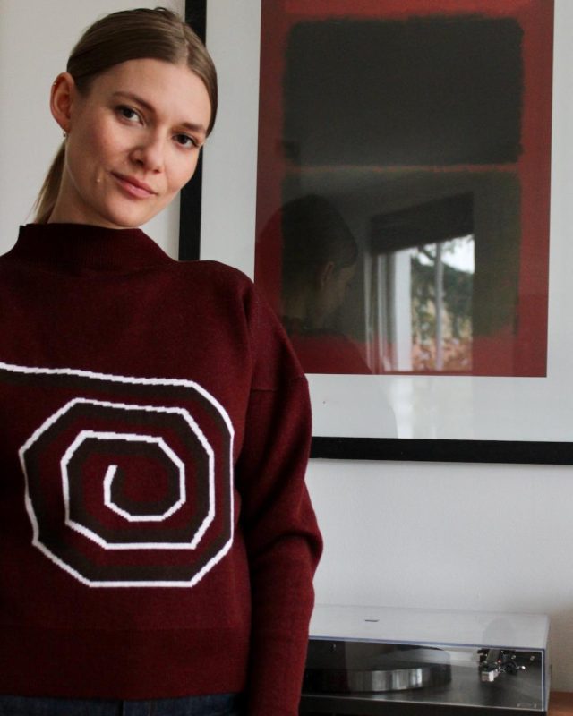 Blue Nude Raha Collection Sweater in Maroon