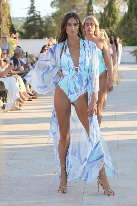 Model wearing a swimsuit