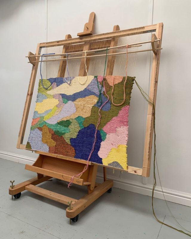 Clare Dudeney woven artwork