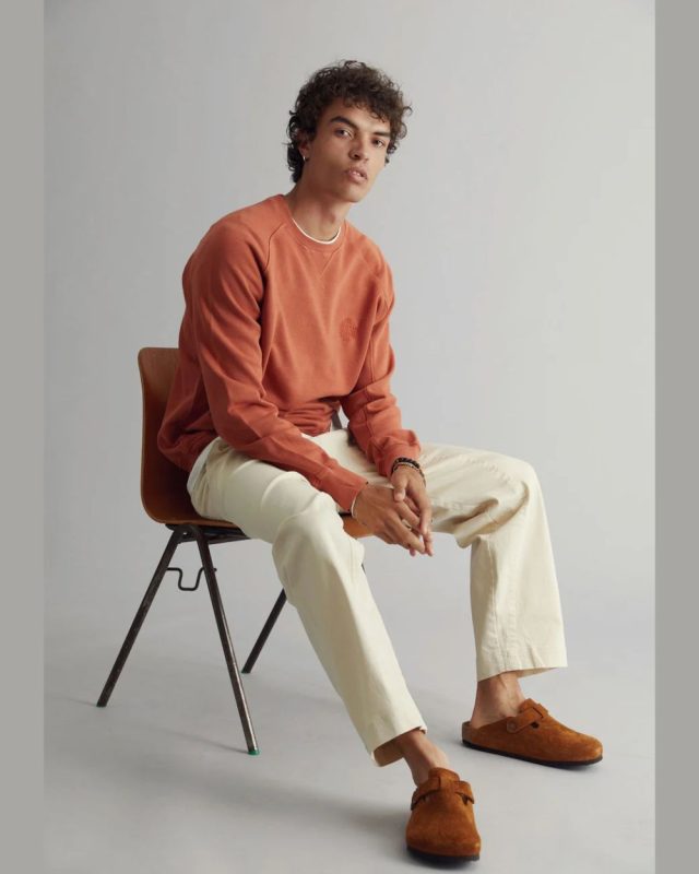 Anton Sweat Mens made with GOTS Organic Cotton Clay by Komodo